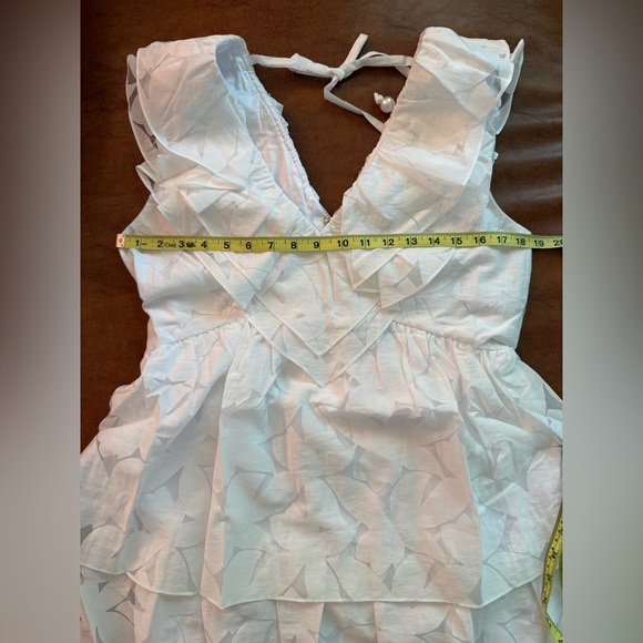 Lilly Pulitzer White Ritamarie Ruffle Tiered Mini Dress - Size 12 MSRP $278 NWT - Picture 5 of 6